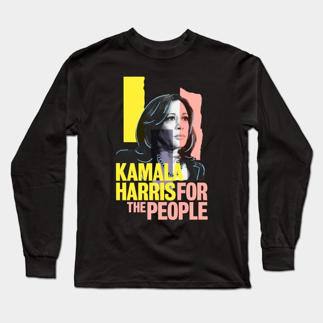 kamala harris Long Sleeve T-Shirt by Rundown